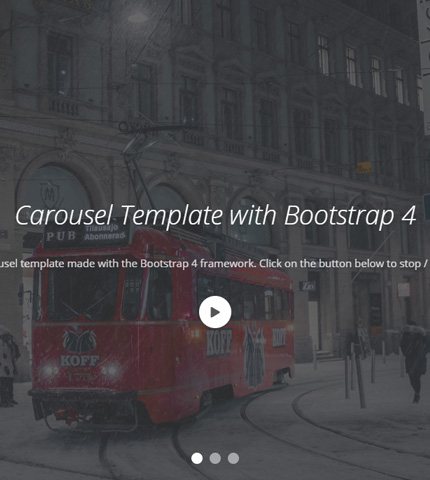 Bootstrap Carousel Fade Transition: How To + Template | AZMIND