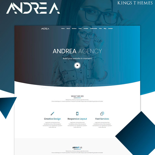 Andrea agency landing page
