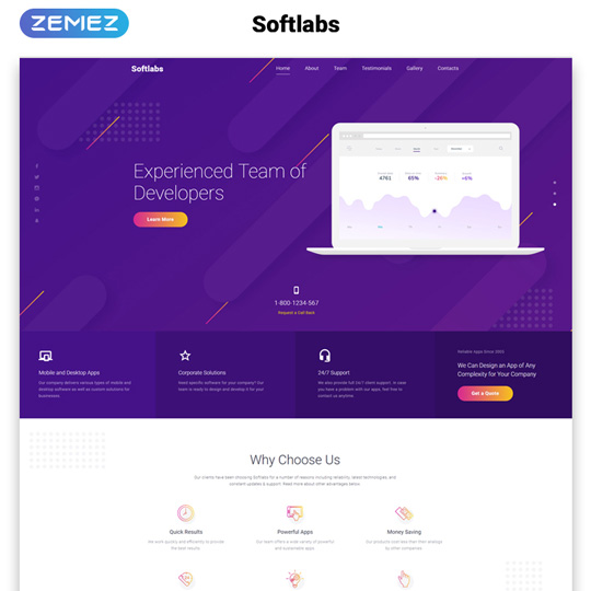 Softlabs bootstrap template