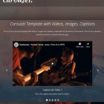 Bootstrap Carousel with Videos, Images & Captions: How To + Template