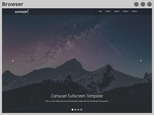 Bootstrap Carousel Full Screen Preview