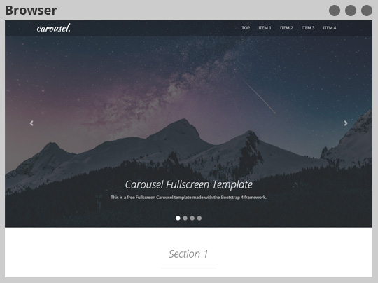 Bootstrap Carousel Full-Width Preview