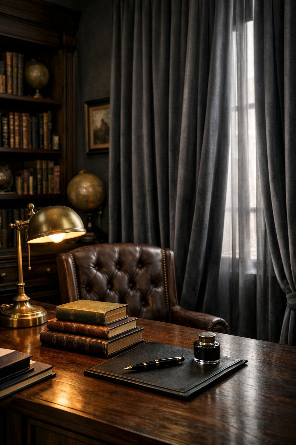 Dark Academia Office Decor Idea 10