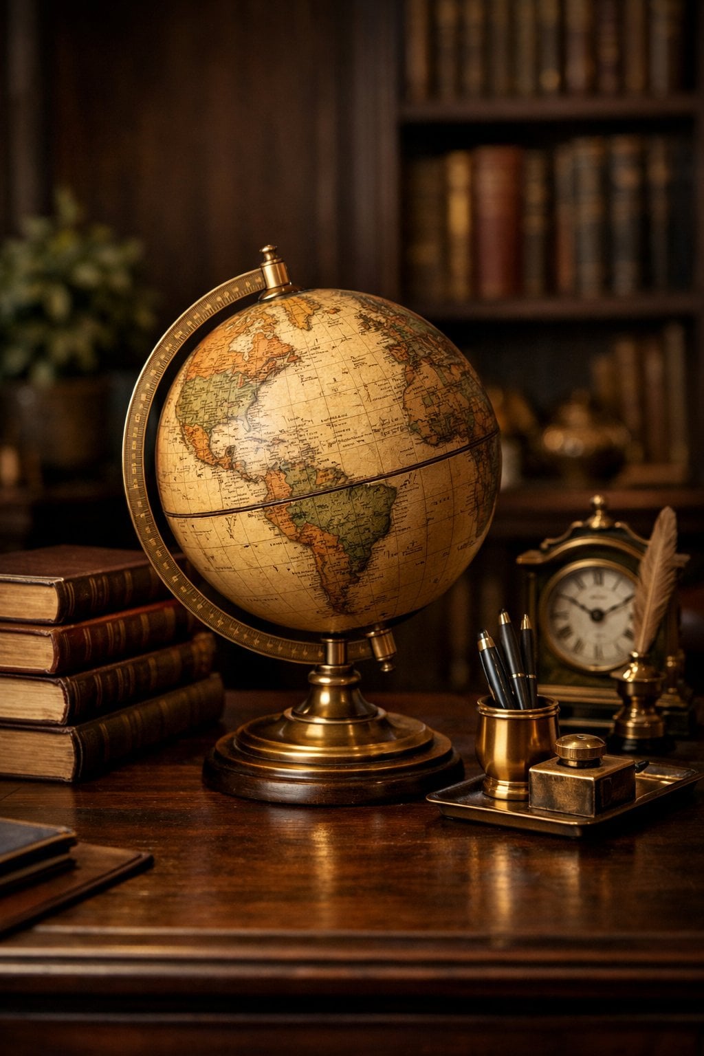 Dark Academia Office Decor Idea 11