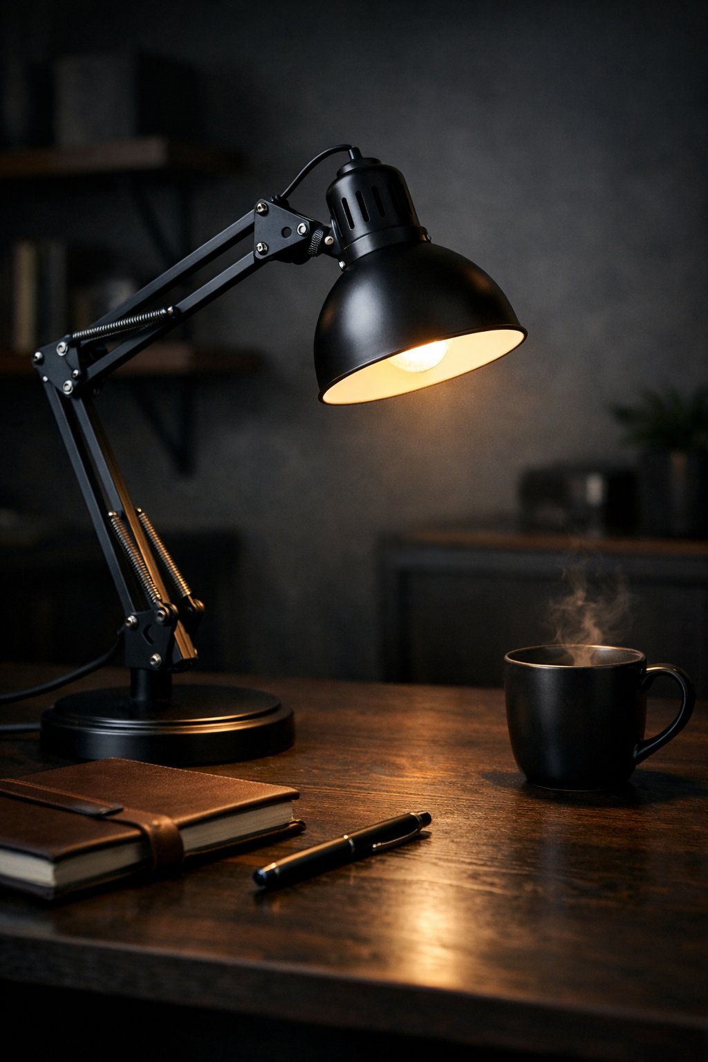 Dark Office Decor Aesthetic Idea 5