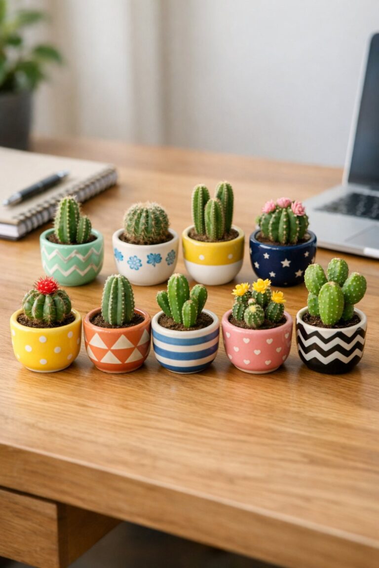 Curated visual reference: Gallery Detail: 10 Cactus Desk Decor Ideas Inspiration For A Fresh Green