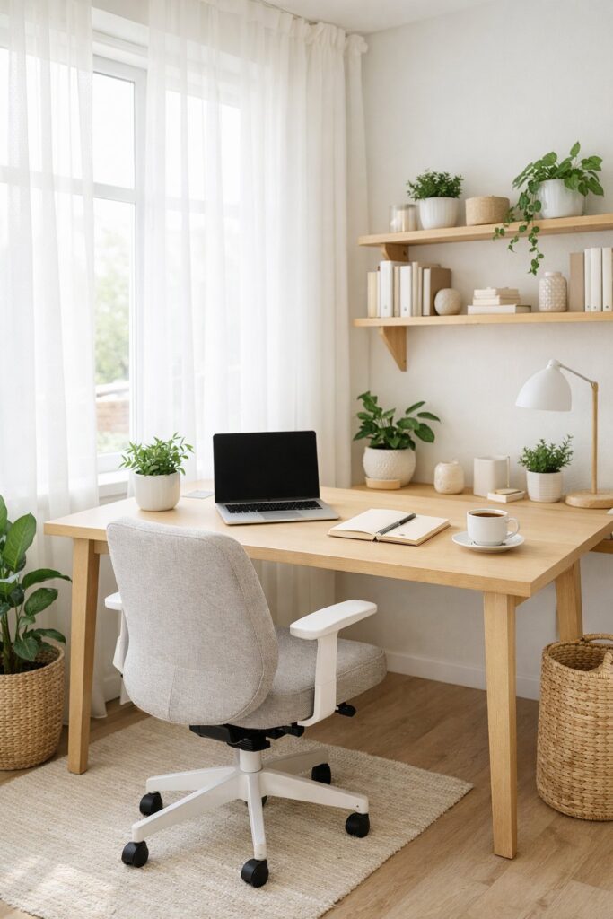 12 Scandinavian Home Office Ideas &amp; Inspiration to Create a Calm ...