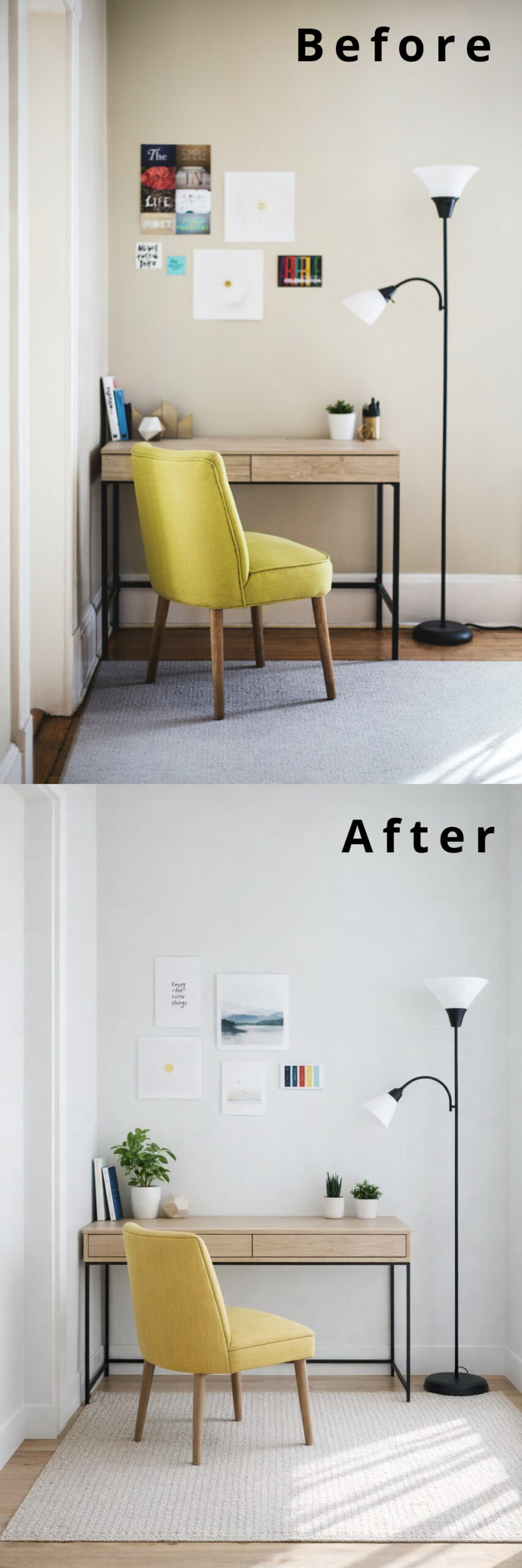 1 Small Home Office Warm Scandinavian to Scandinavian Minimalism