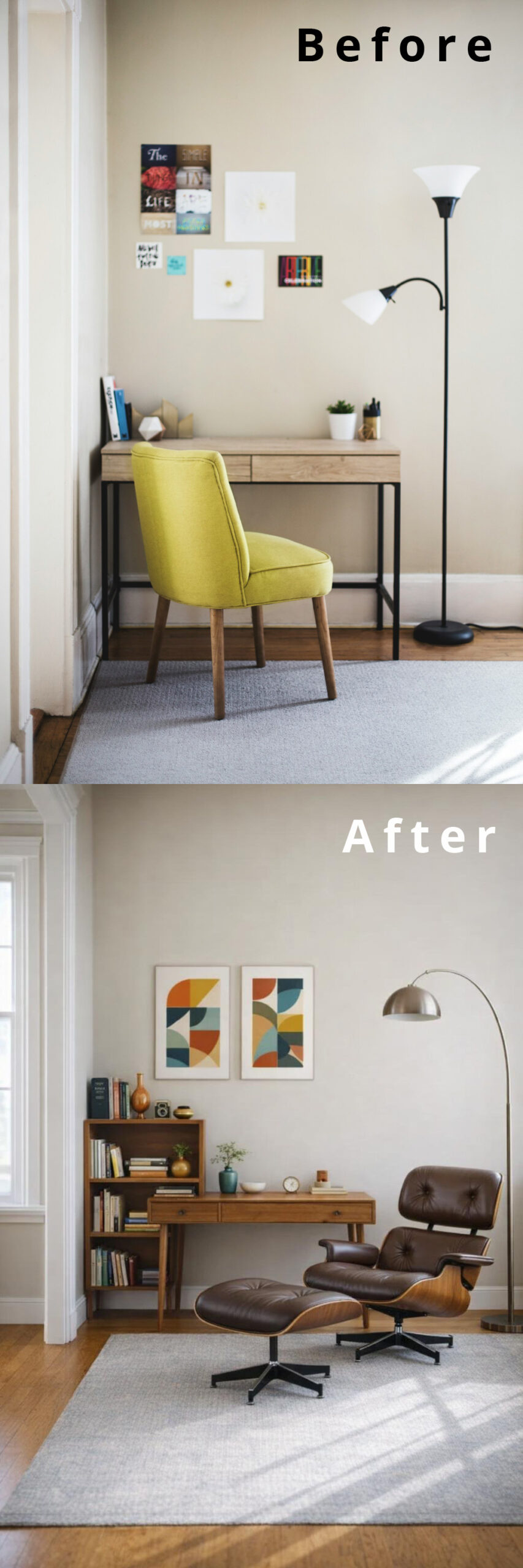 4 Small Home Office Warm Scandinavian to Mid Century Modern