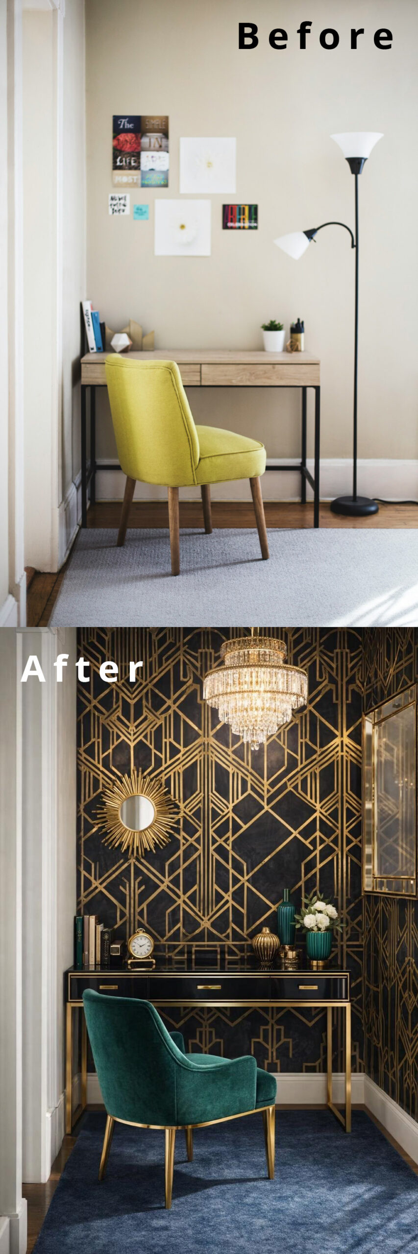 7 Small Home Office Warm Scandinavian to Art Deco Glam