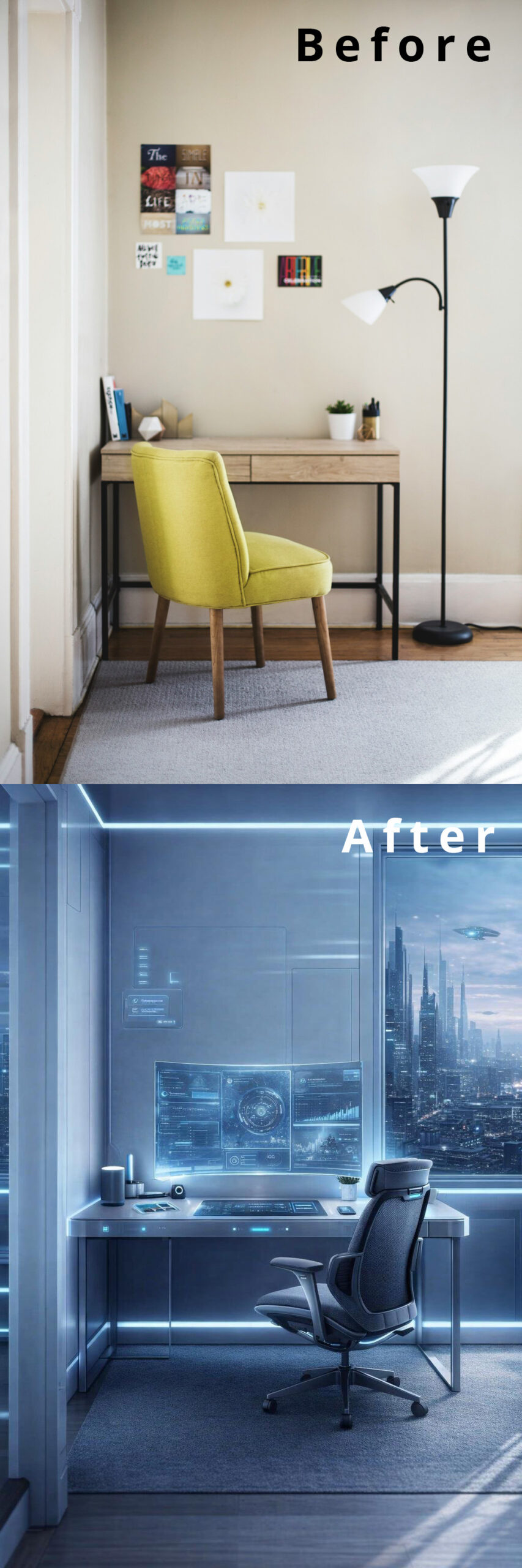 9 Small Home Office Warm Scandinavian to Futuristic Tech