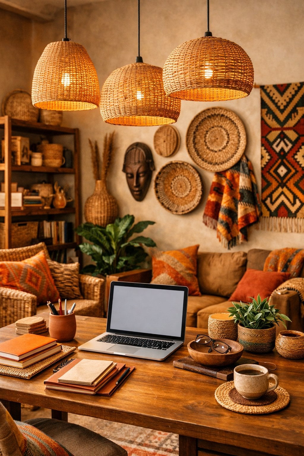 Afrohemian Office Decor Idea 5