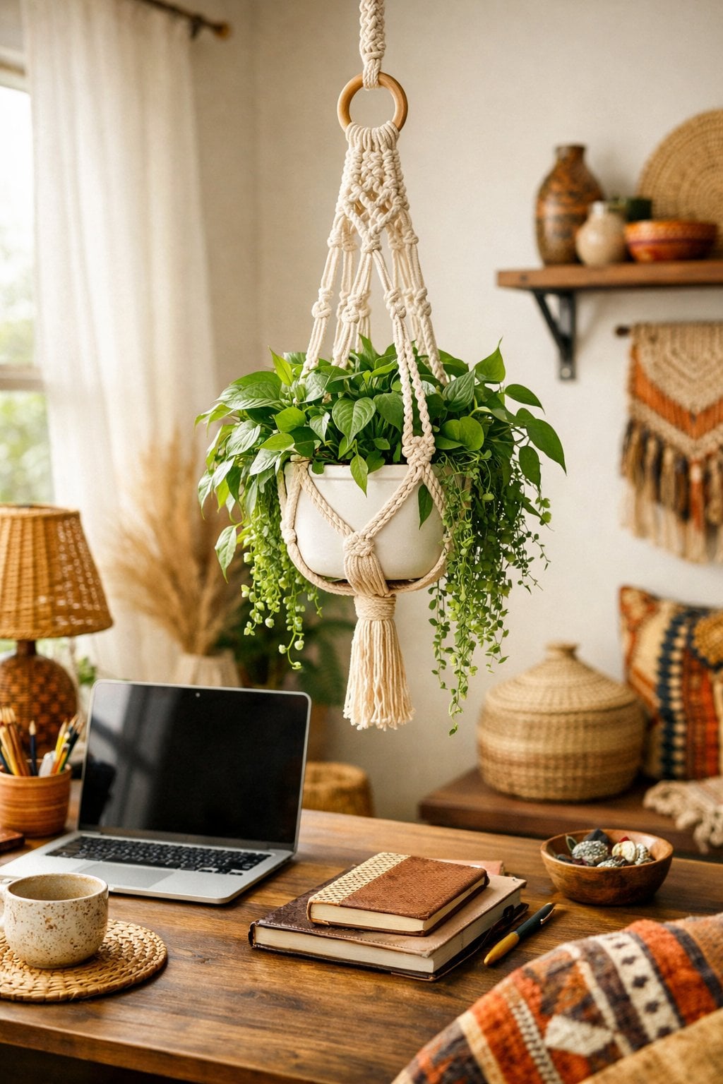 Afrohemian Office Decor Idea 8