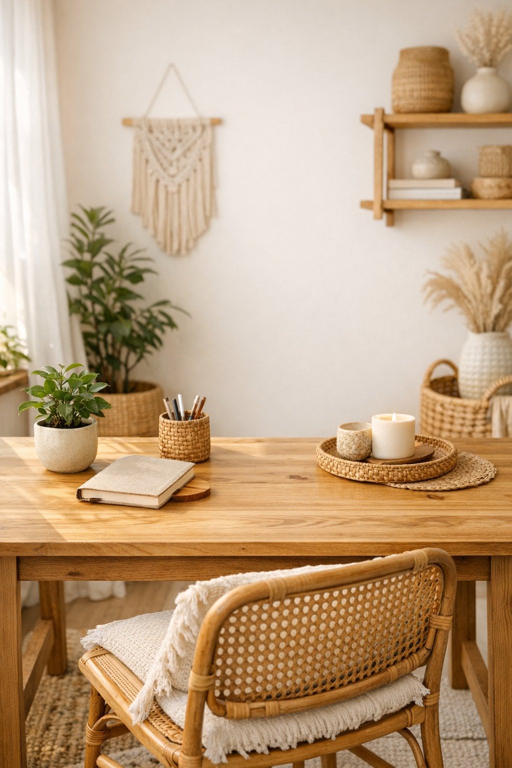 12 Boho Home Office Decor Ideas & Inspiration for a Cozy Creative ...
