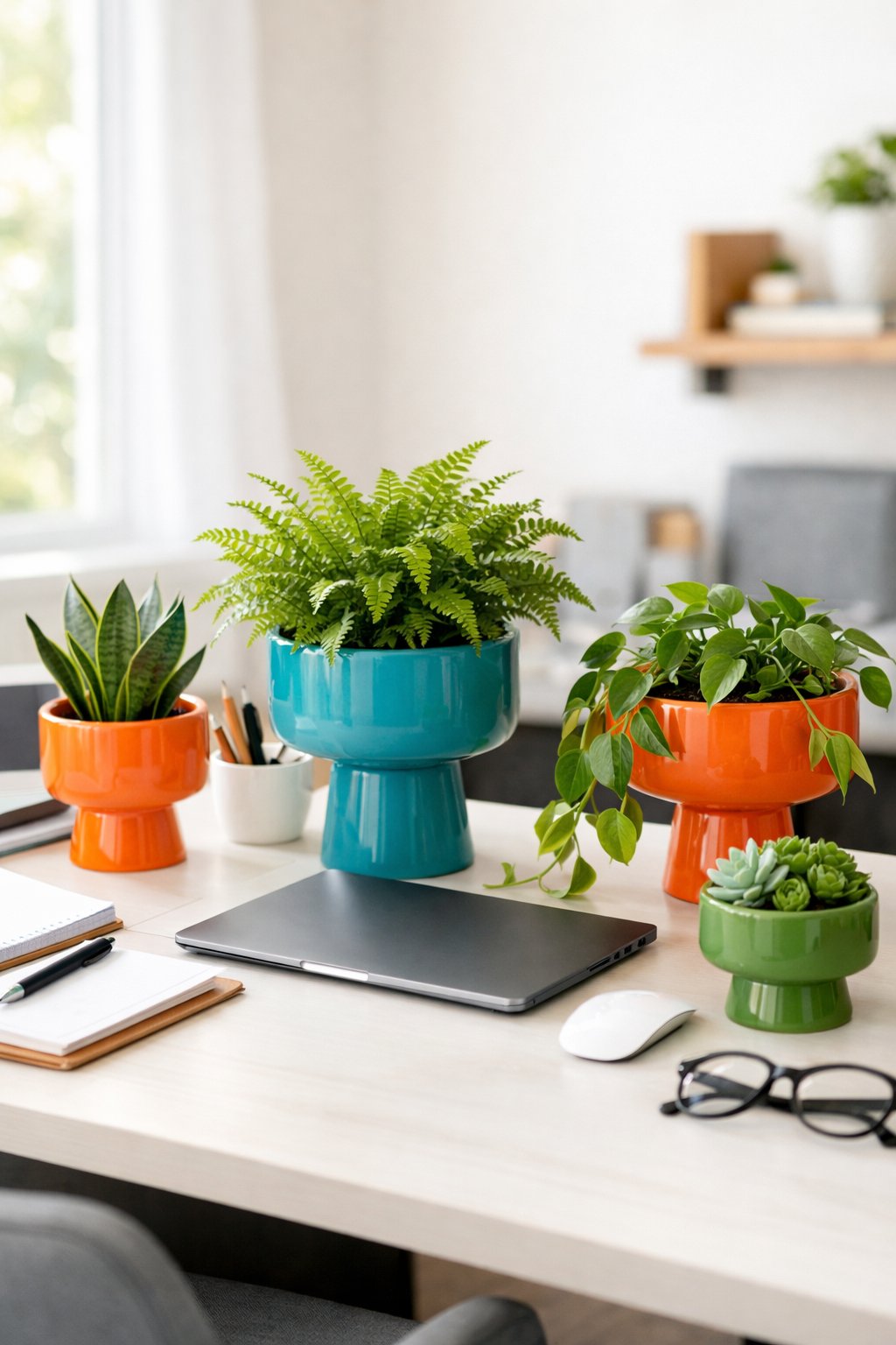 Desk Decor Idea with Plants 11