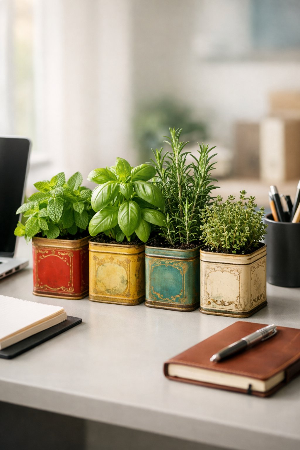 Desk Decor Idea with Plants 8
