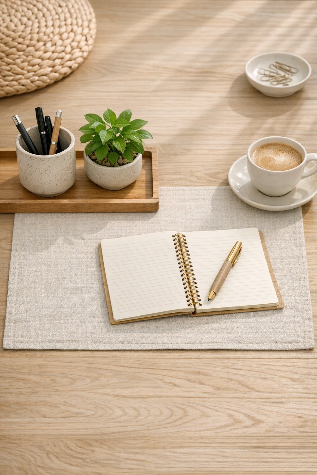 Mediterranean Office Idea 12 simple natural desk accessories