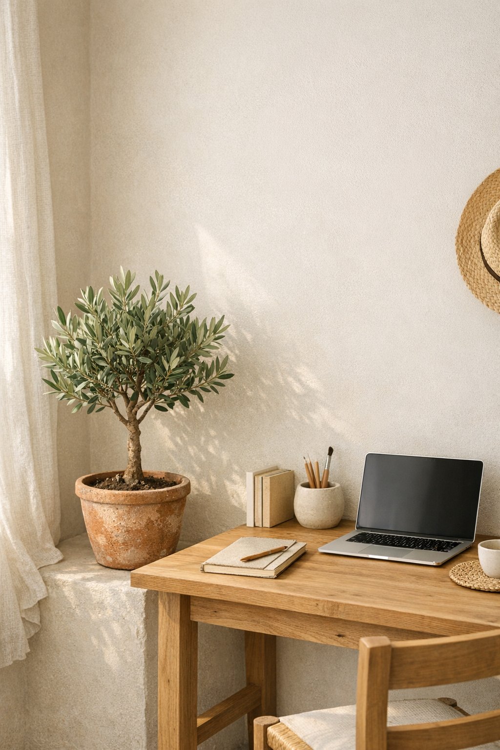Mediterranean Office Idea 5 Olive Tree