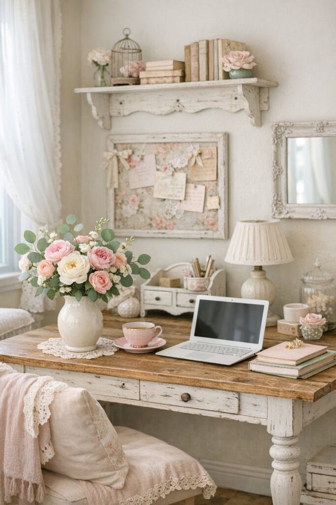 Let’s Create a Shabby Chic Home Office with these 10+ Decoration Ideas ...