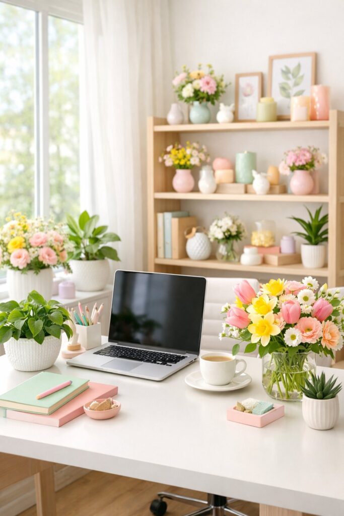 12 Spring Office Decoration Ideas & Inspiration for a Fresh Workspace ...