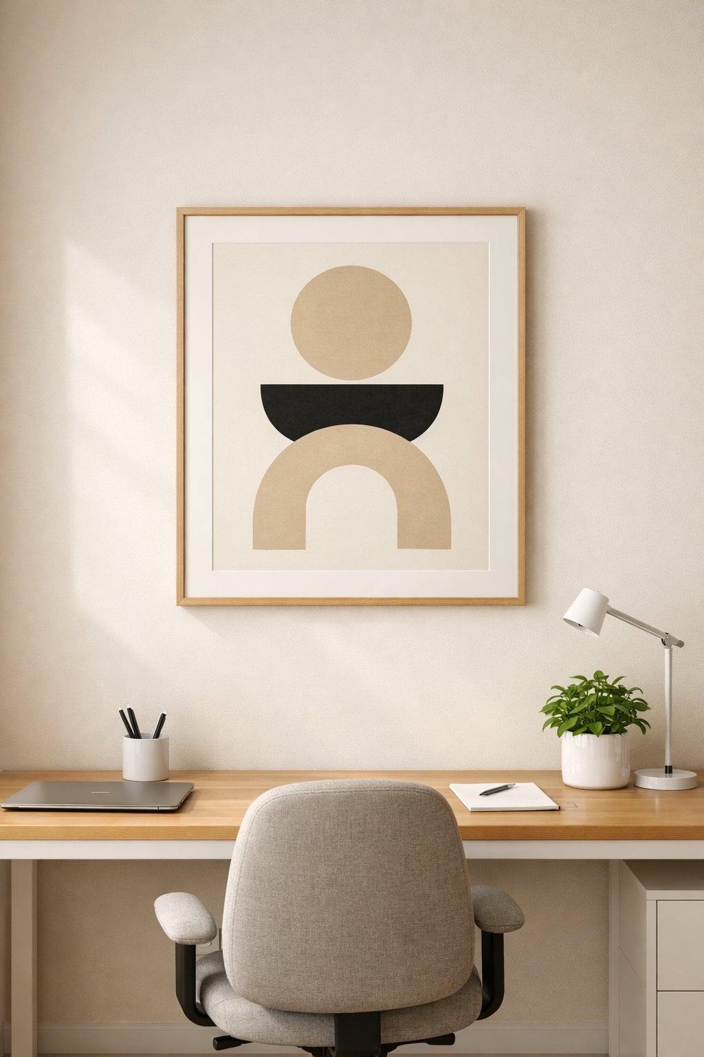 13 Simple office accent wall