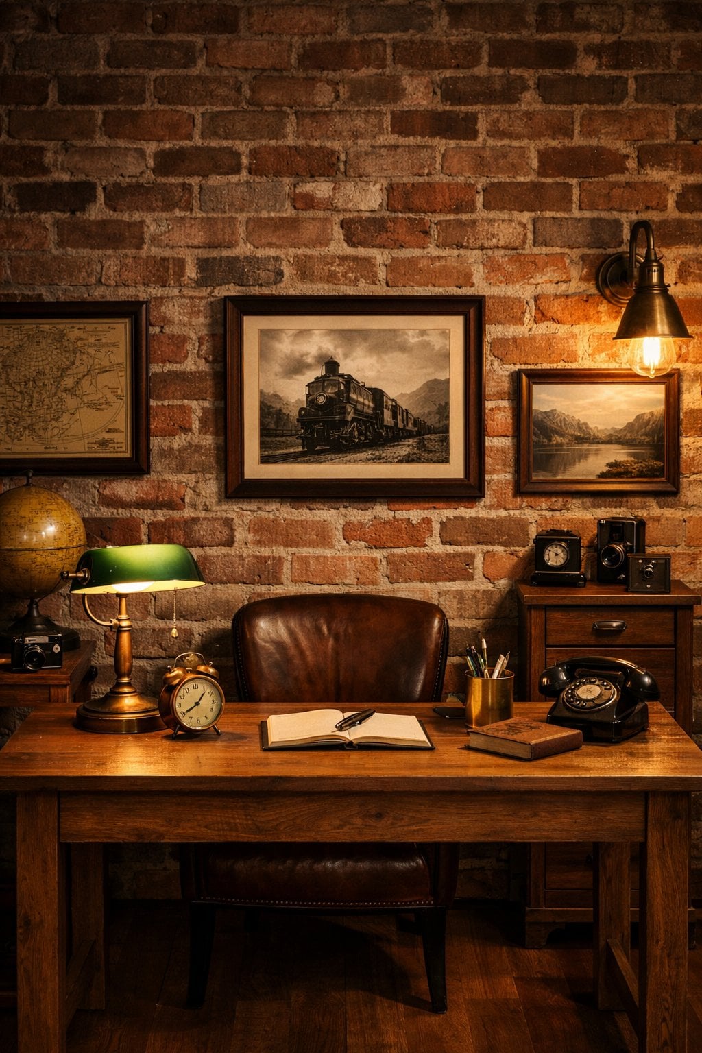 15 Rustic office accent wall