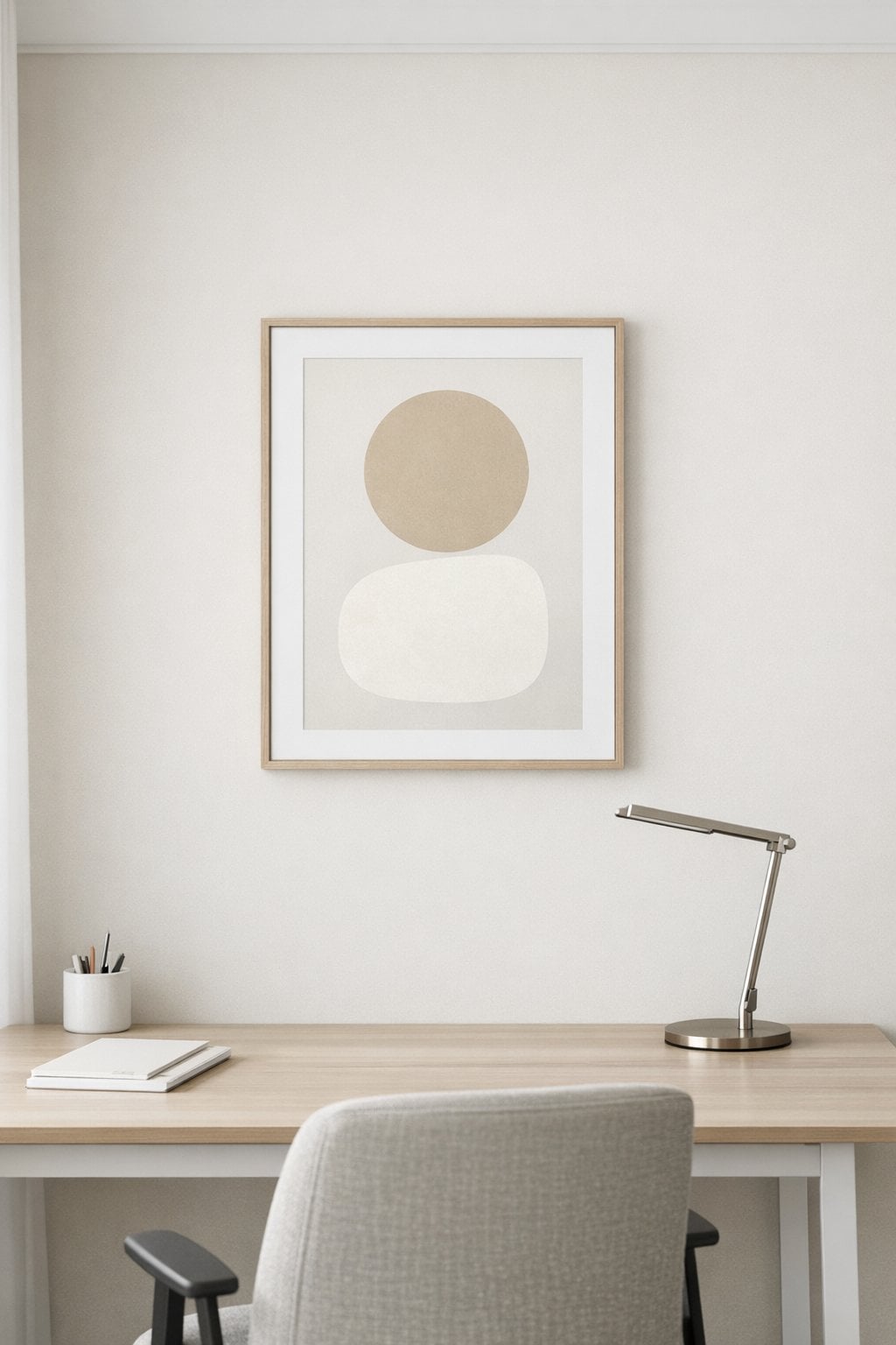 2 Minimalist office accent wall