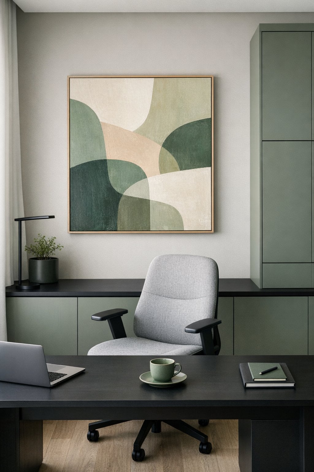 2 Modern Muted Green Office