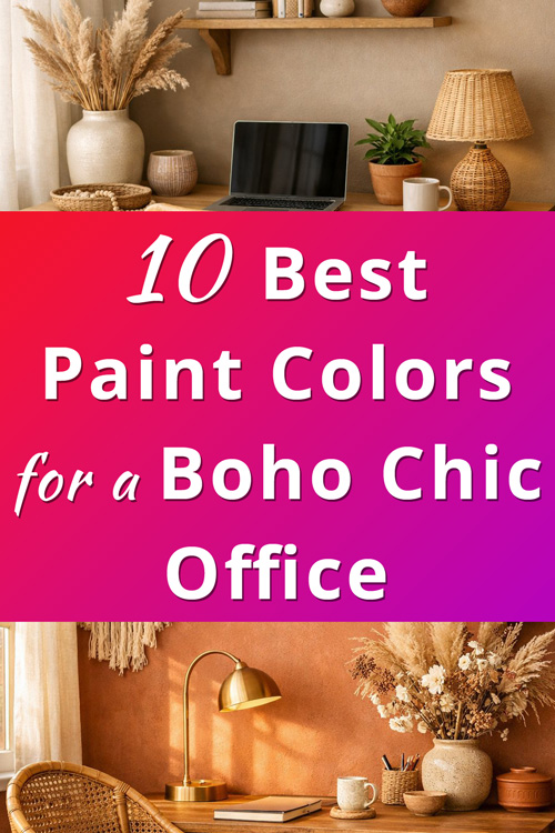 Best Paint Colors for a Boho Chic Home Office