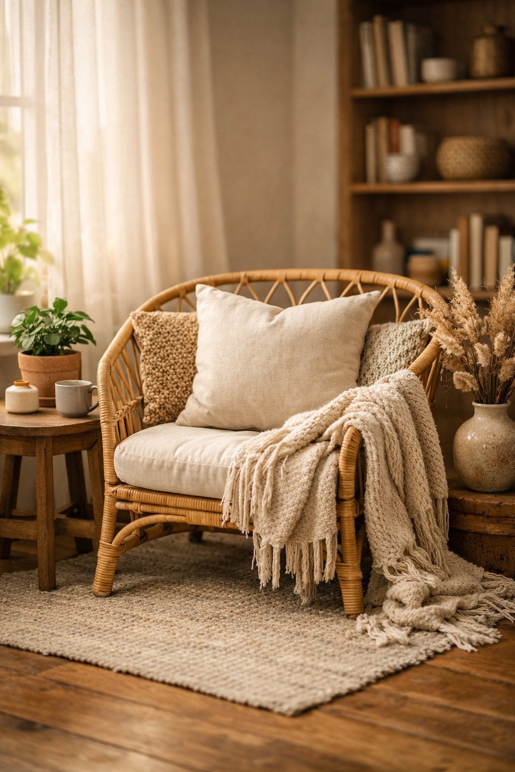 Cozy Cottagecore Living Room Decor Idea 4
