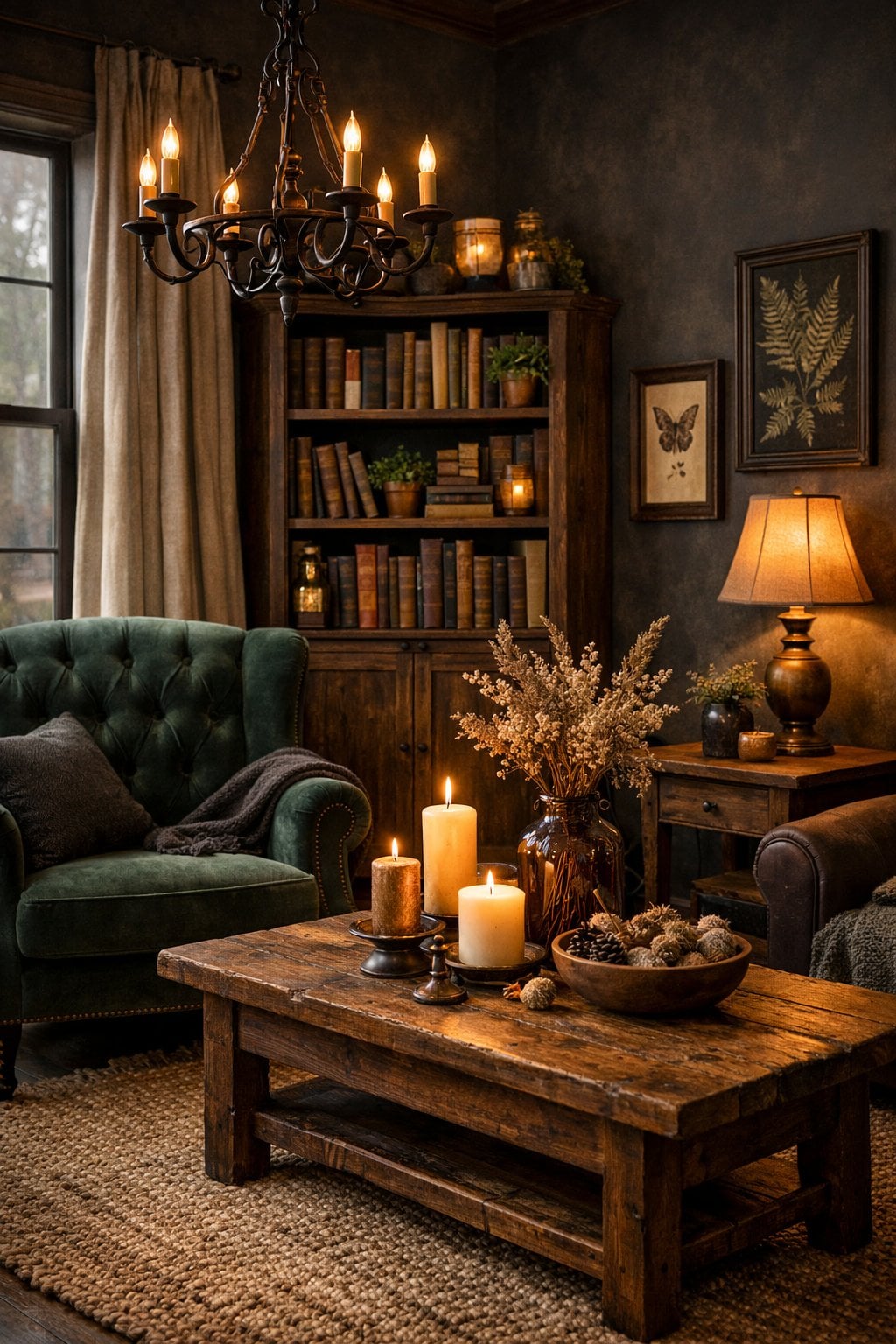 Dark Cottagecore Living Room decor ideas article
