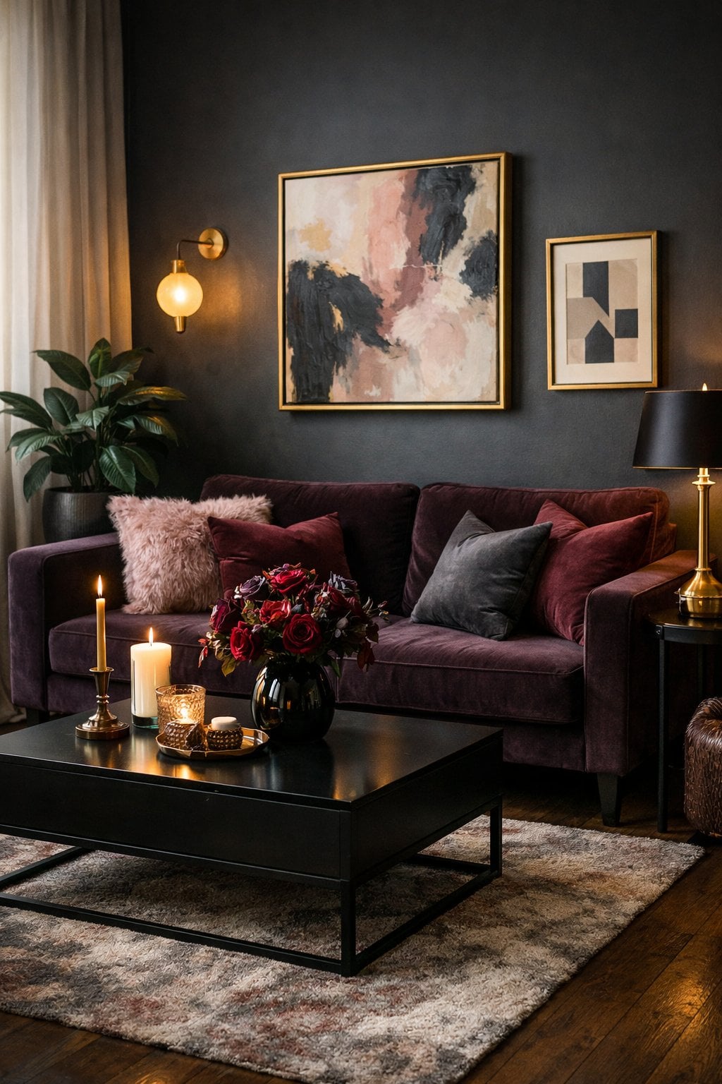 Dark Feminine Living Room Decor Ideas article