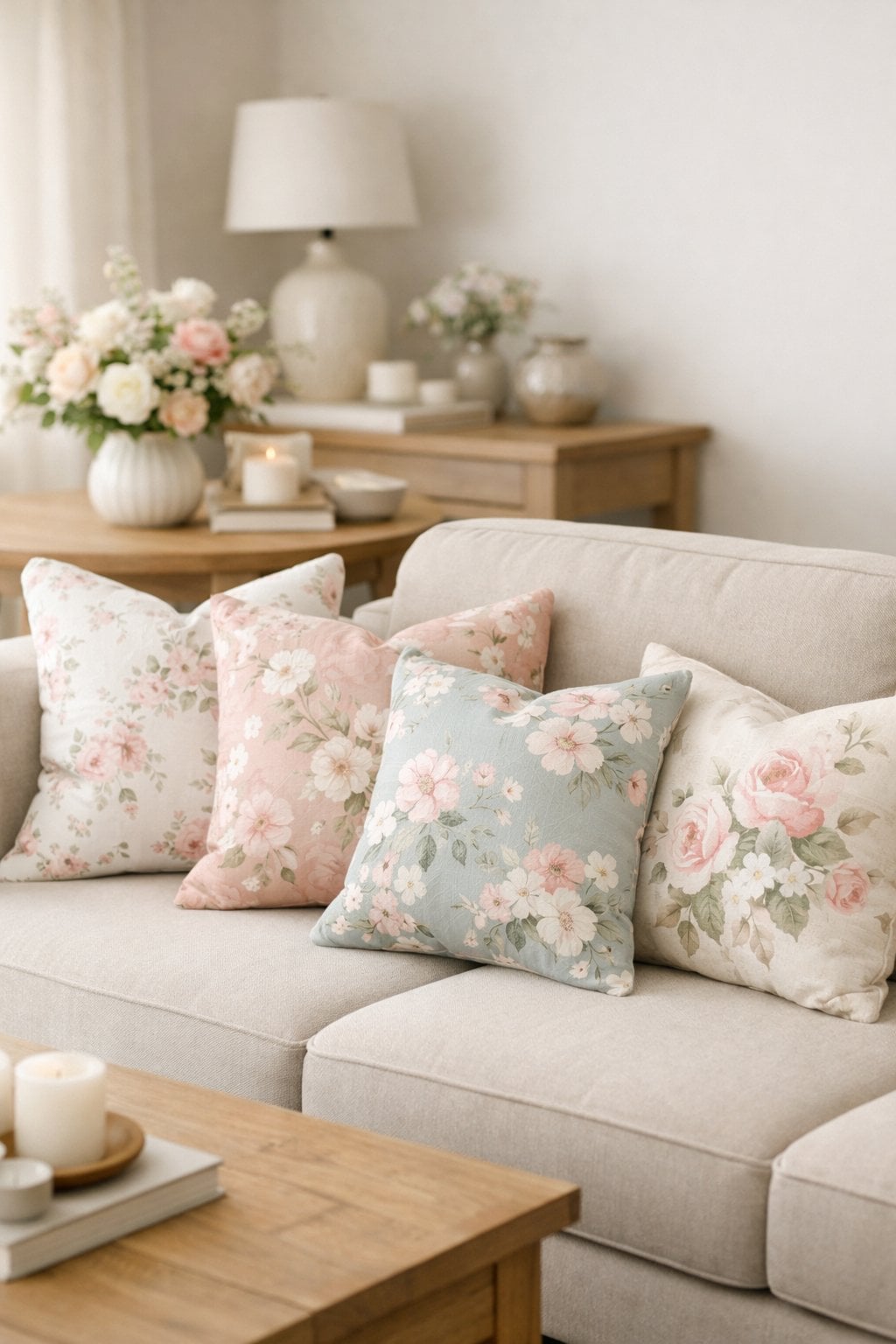 Feminine Elegant Living Room Decor Idea 3
