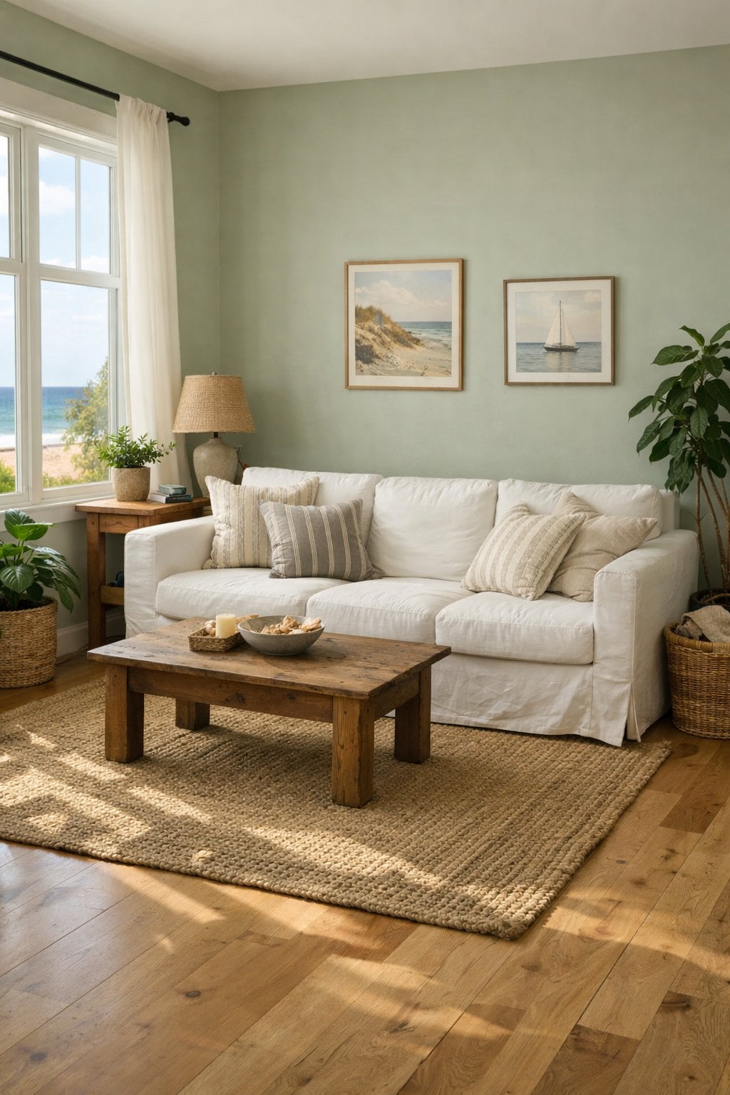 Green Living Room Idea 1 Sage Green Coastal