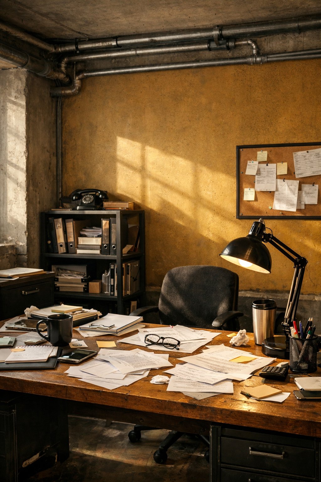 Industrial Office Paint Color 10 Muted Mustard