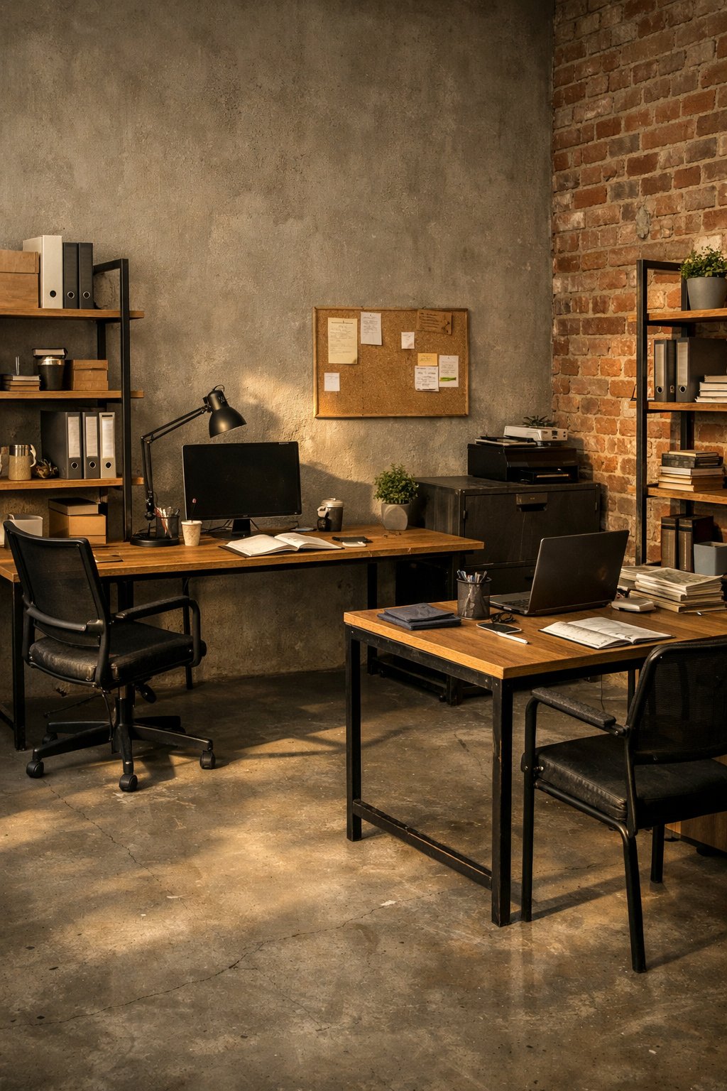 Industrial Office Paint Color 3 Concrete Taupe