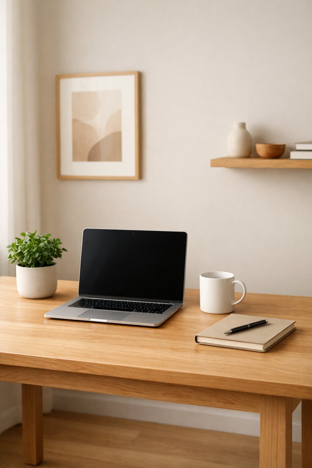 Japandi Home Office Decor Idea 2