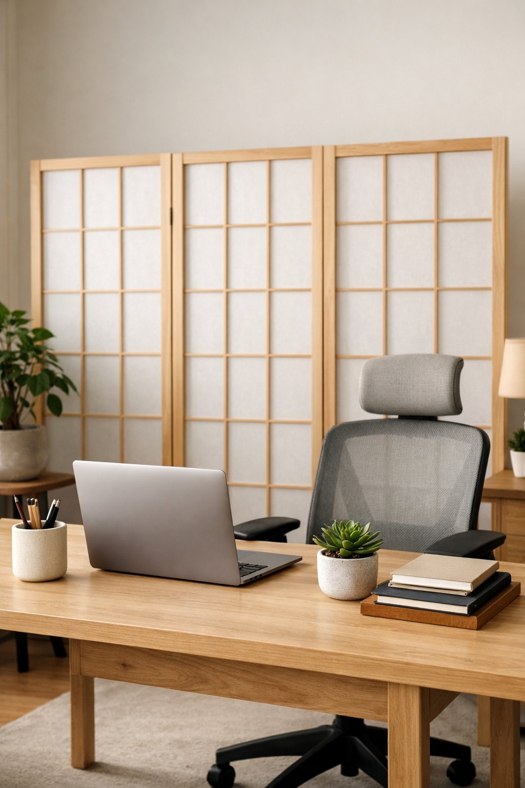 Japandi Home Office Decor Idea 5