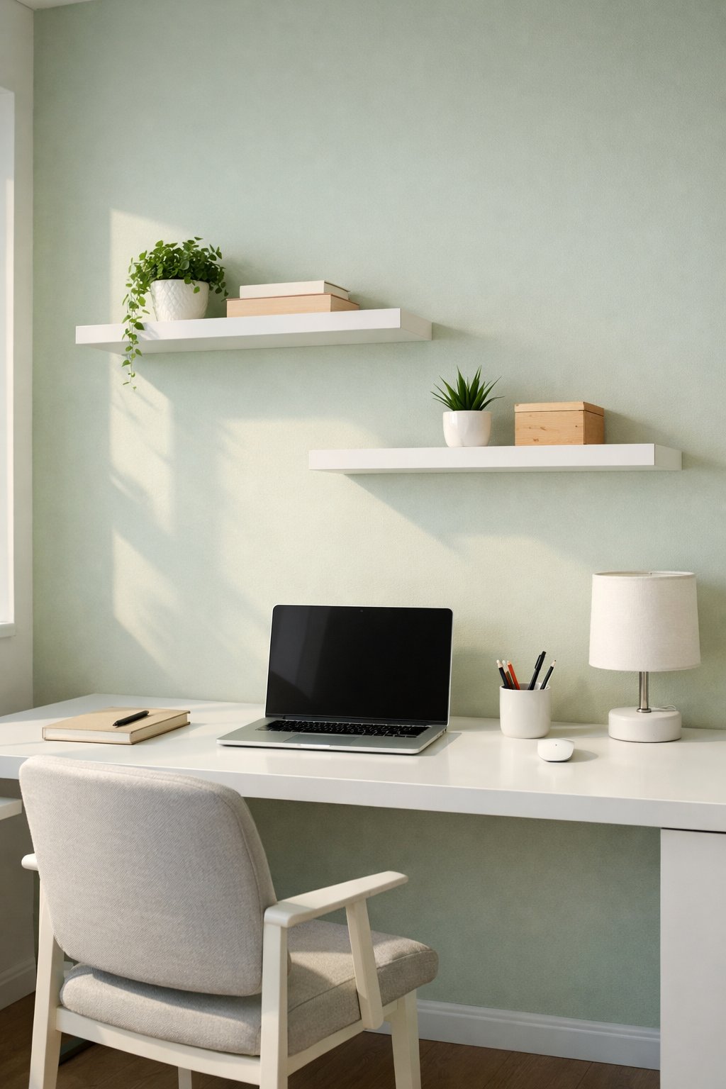 Light Green Minimalist Workspace