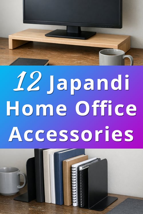 Minimalist Japandi Home Office Accessories