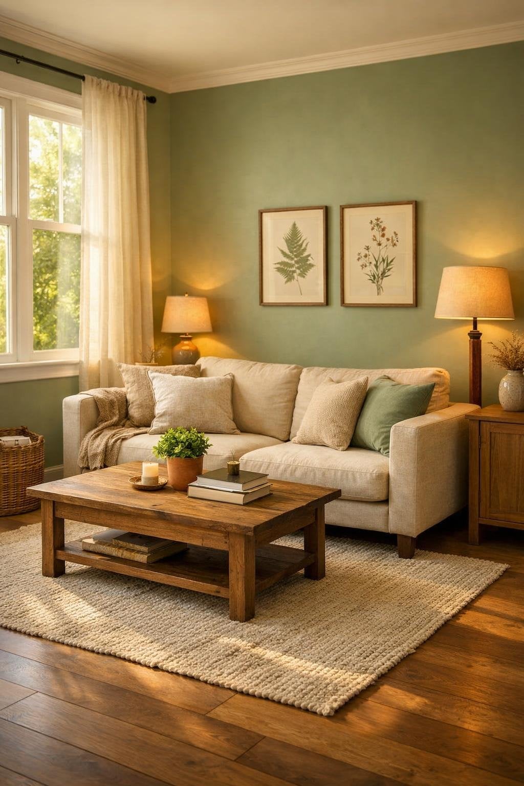 10 Sage Green Living Room Ideas that Really Inspire Me | AZMIND
