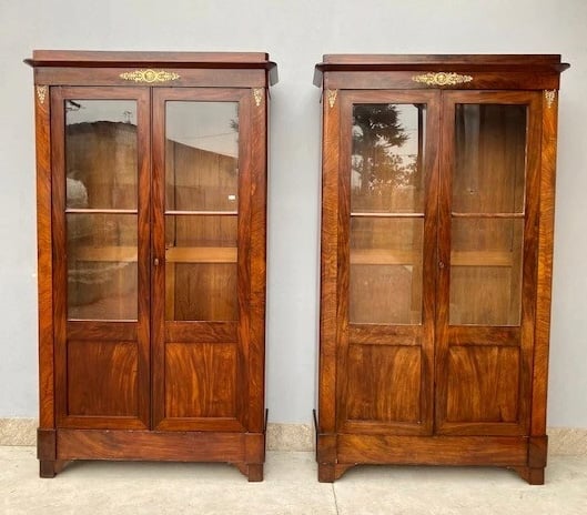 10 19th Century French Empire Mahogany Bookcases