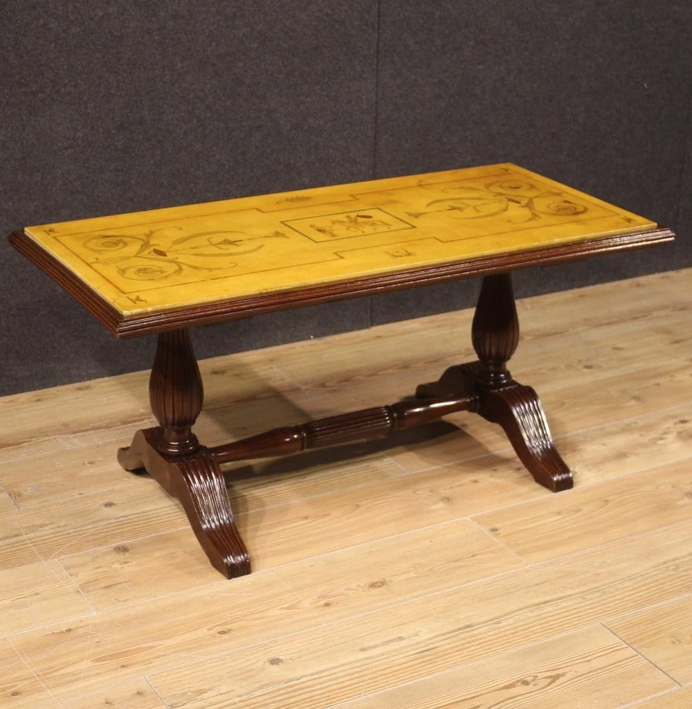 11 Neoclassical Marble Top Coffee Table with Rich Decorative Detailing
