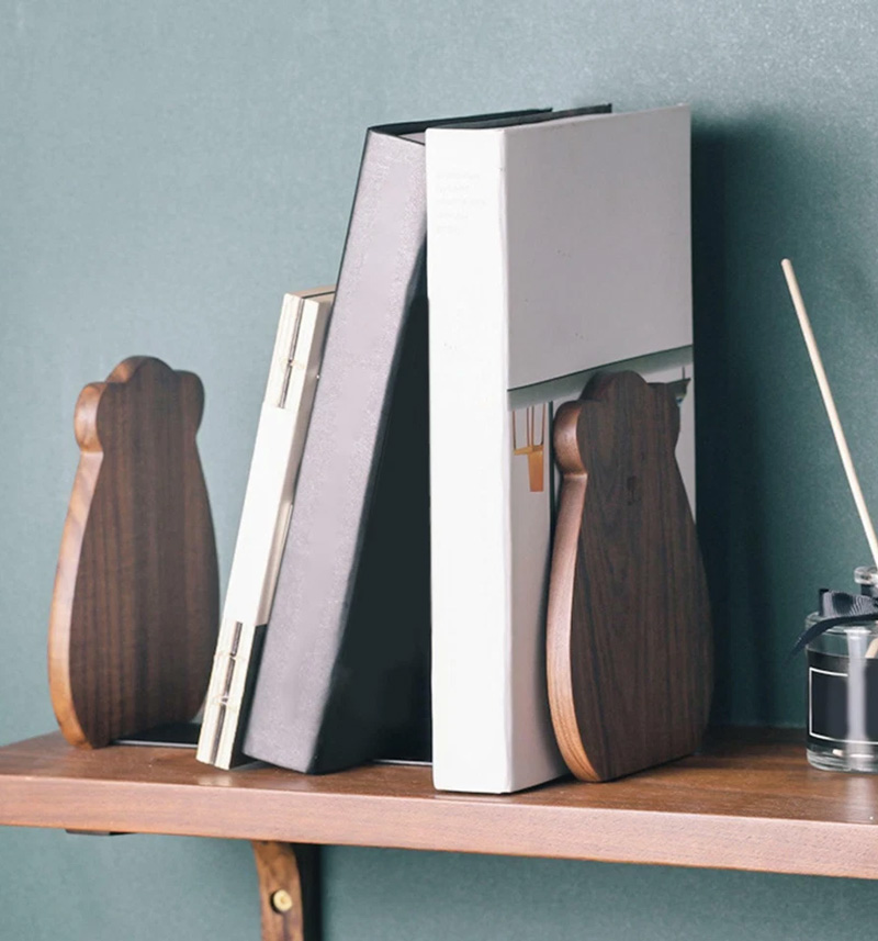 13 Wood Bookend Set