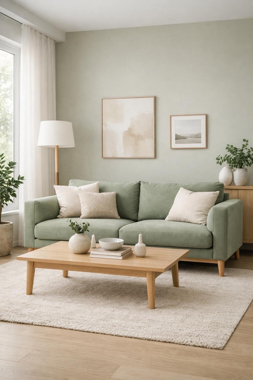4 Modern Sage Green Living Room Idea