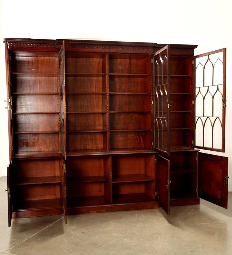 5 Early 19th Century English Mahogany Bookcase 2