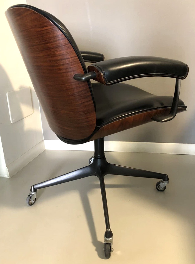 7 Ico Parisi Swivel Office Chair for MIM Roma 1950s 60s Vintage Design 2