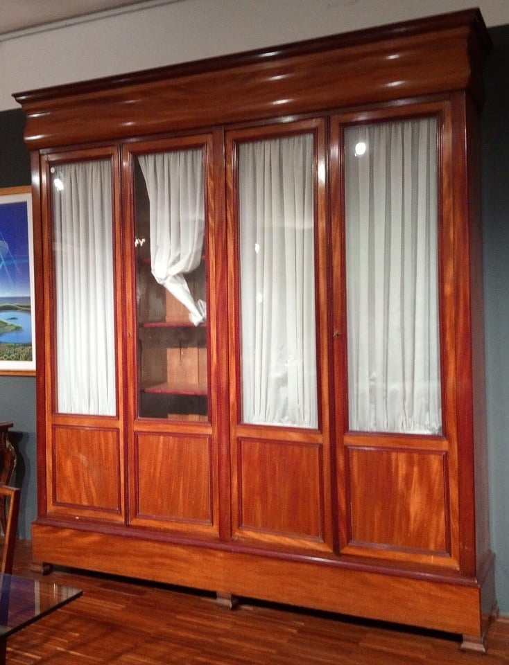 7 Mid 19th Century French Louis Philippe Bookcase 4 Doors