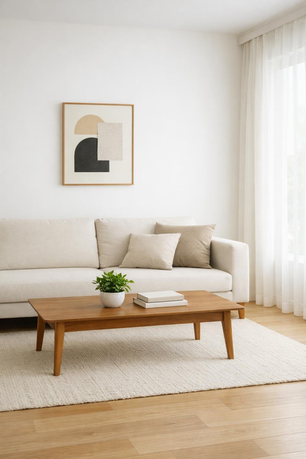 Budget Friendly Minimalist Living Room idea 11 art alternatives