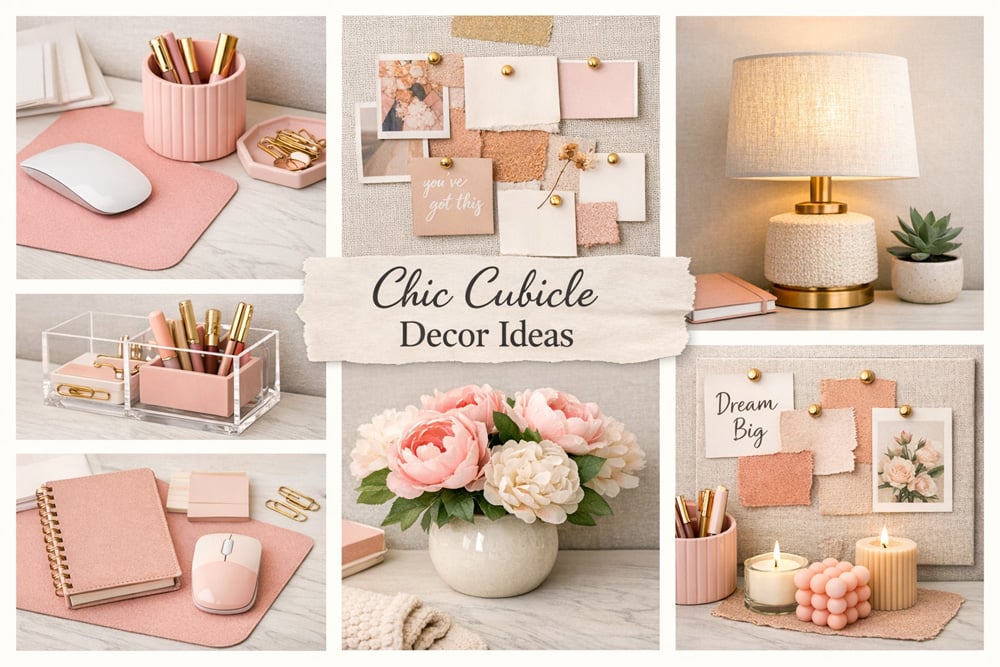 Chic Office Cubicle Decor Ideas